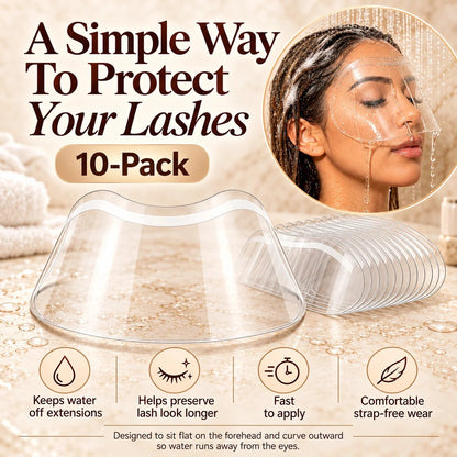 10-Pack Lash Extension Shower Shields 💕 – Reusable Waterproof Lash Covers