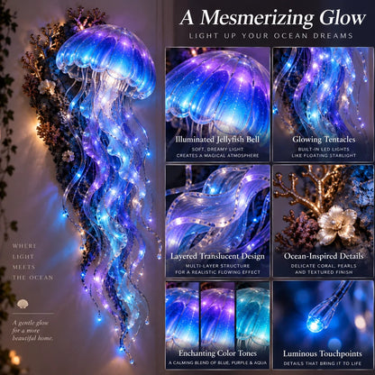 🌊 Mystical Sea Glow Wall Art – Light-Up Whale & Mermaid Décor | Limited Stock, 50% Off ✨