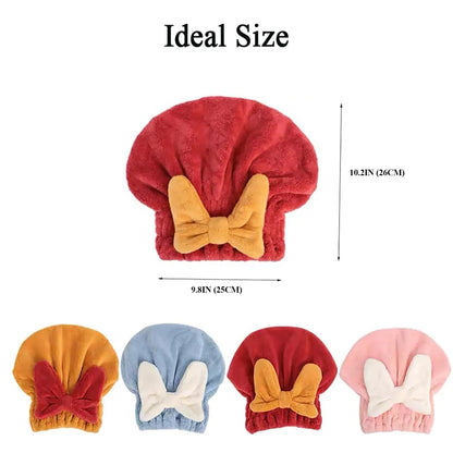 ✨ Quick-Dry Microfiber Hair Turban for Effortless Wet Hair Care – Sunshine Yellow 💛