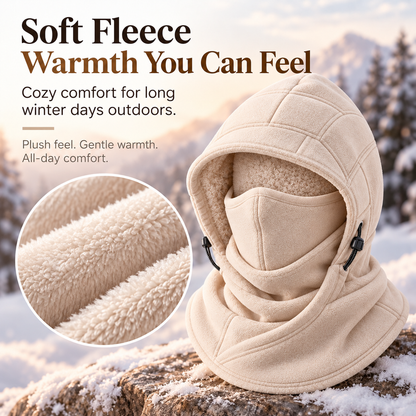🥶 Fleece Balaclava Hood – Full Face & Neck Winter Protection for Outdoor Adventures