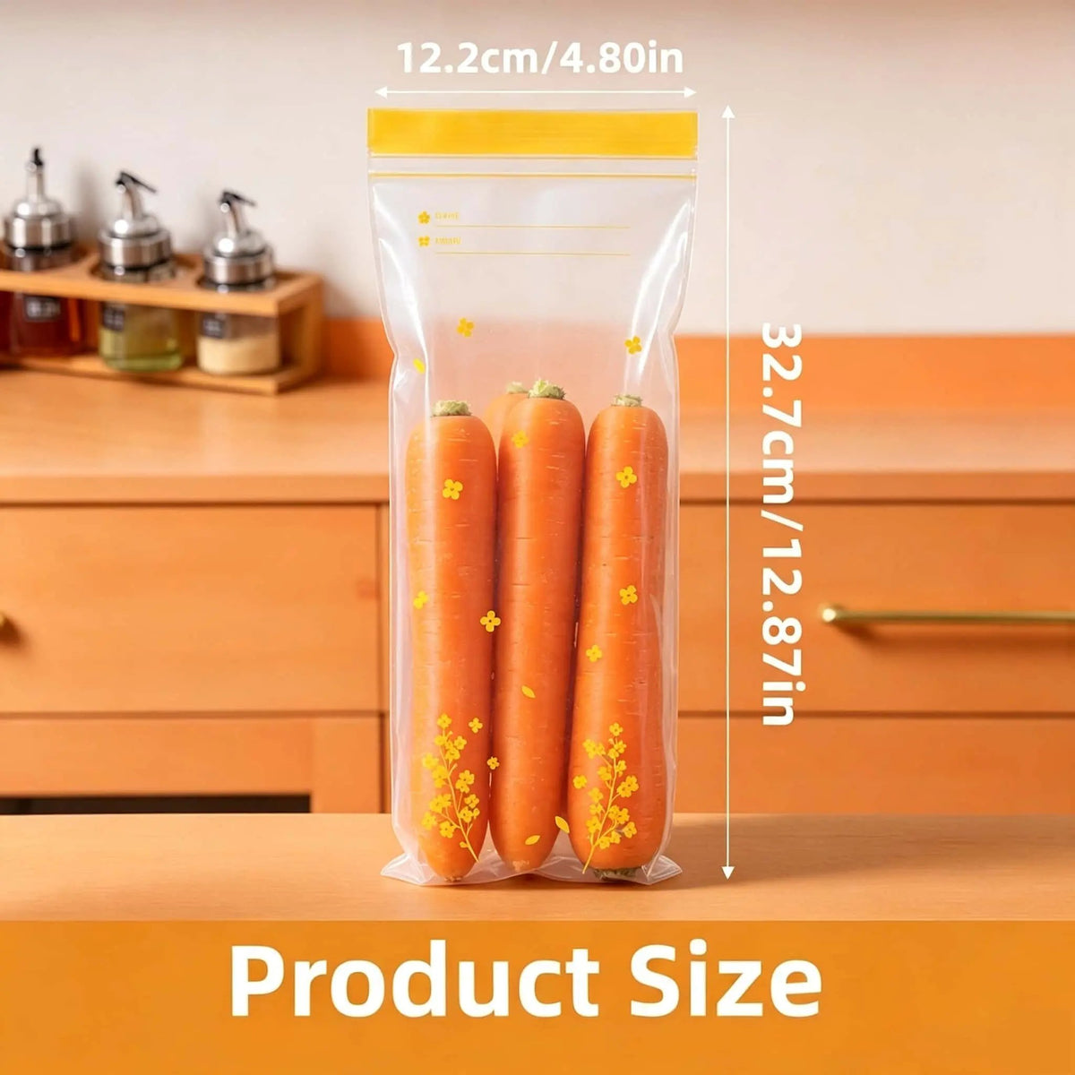 15PCS Thick Double Seal Food Storage Bags, Reusable Self-Sealing Pouches 🥡