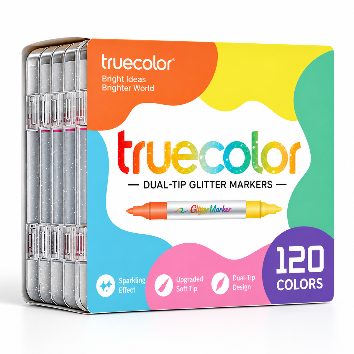 🎉🎁Magic Glitter Outline Markers✨Double-Ended Dual-Color Art Pens
