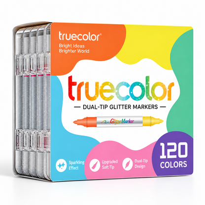 🎉🎁Magic Glitter Outline Markers✨Double-Ended Dual-Color Art Pens