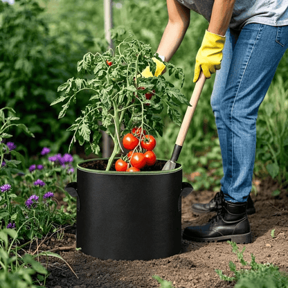 🪴🌱 5-Pack 5 Gallon Grow Bags – Heavy Duty Aeration Fabric Pots with Handles for Vegetables, Flowers & Fruits 🪴
