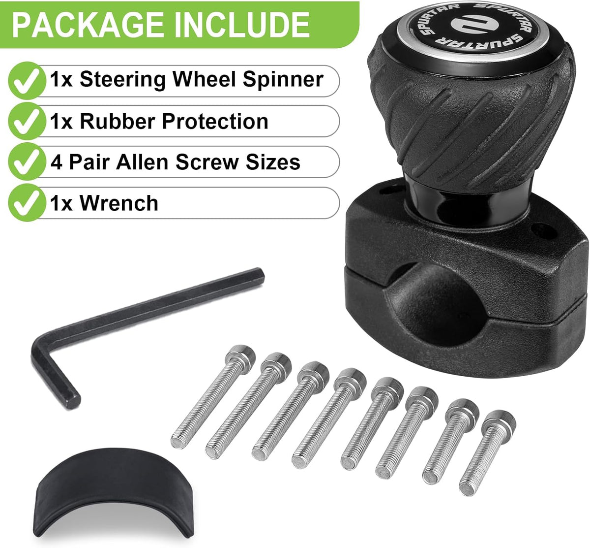 🚗 Universal Steering Wheel Spinner Knob – Easy One-Hand Control for Cars, Trucks & More