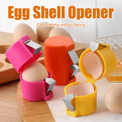 Quick-Crack Egg Opener 🥚 – Convenient Kitchen Tool with Yolk Separator