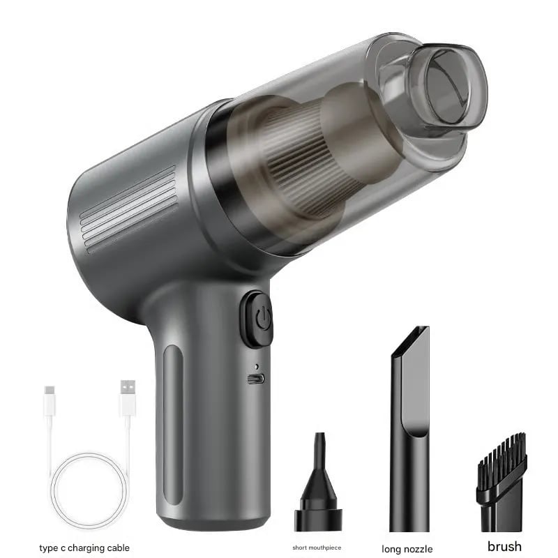 Cordless Handheld Car Vacuum 🚗 – Rechargeable Vacuum & Blower Combo
