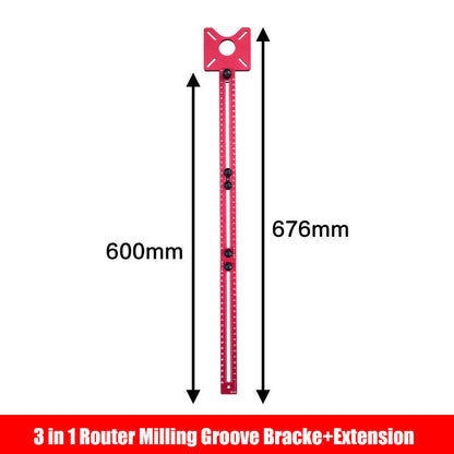 🛠️ 3-in-1 Precision Router Guide for Milling, Grooving & Trimming