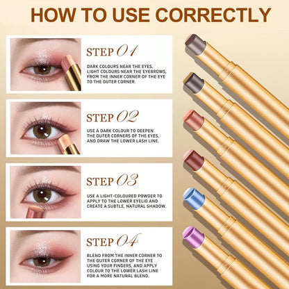 ✨Creamy 3-Color Eyeshadow Stick – Swipe, Blend & Go ✨