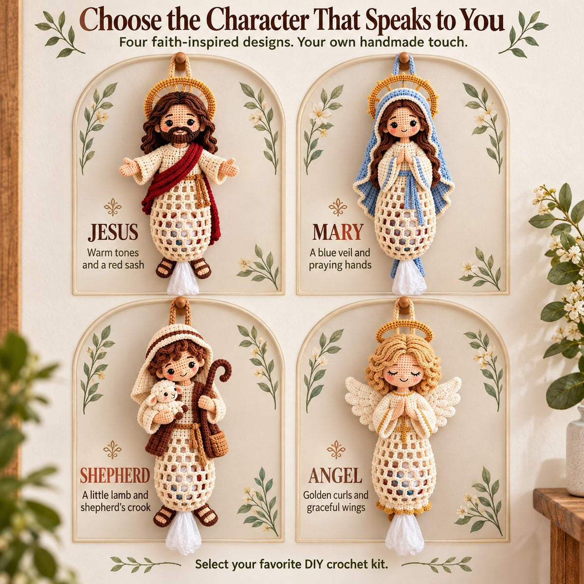 ✝️🙏Blessed Home Crochet Bag Holder Collection ✨🧶