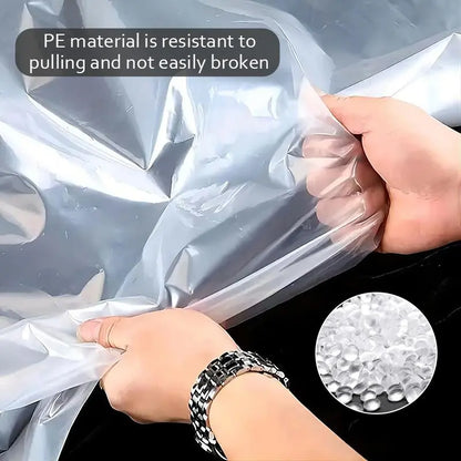 💧 7×10FT Clear Waterproof Tarp – Transparent Outdoor Protective Cover