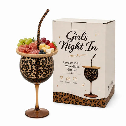 🍸🧊Leopardmönstrat vinglas och snacks-charkuteriset🥂