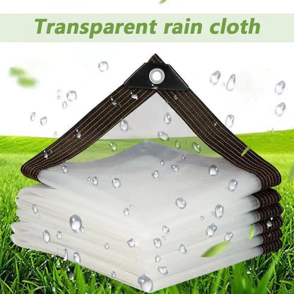 💧 7×10FT Clear Waterproof Tarp – Transparent Outdoor Protective Cover
