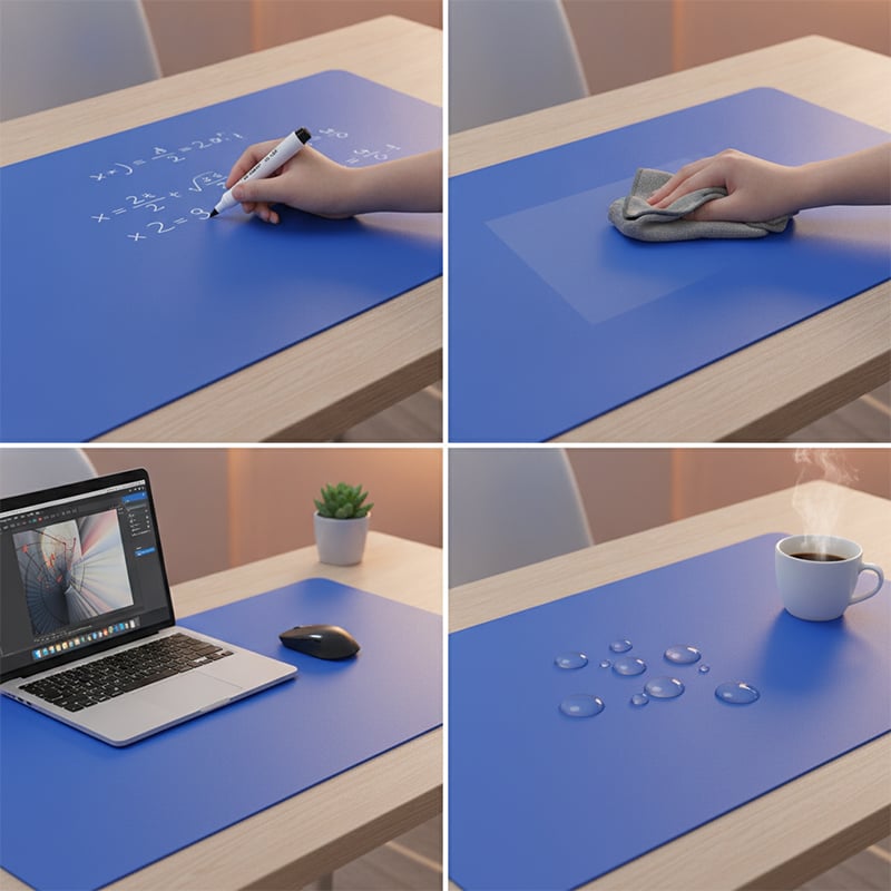 Double-Sided Blueprint Desk Pad 📐 – Creative Workspace Mat for Home & Office