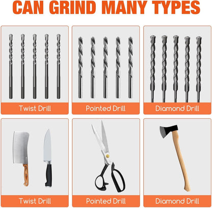 Multi-Purpose Drill Bit Sharpener 🔧 – Convenient Tool Sharpening Set