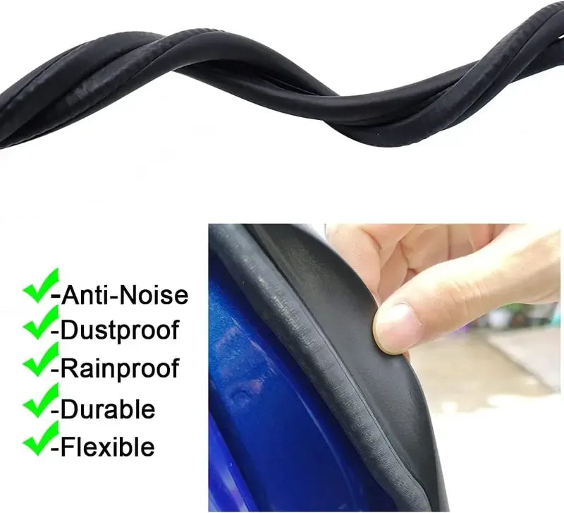 🚗 2-Piece Steel-Reinforced B-Pillar Car Door Weatherstrip Set for a Quieter, Tighter Seal