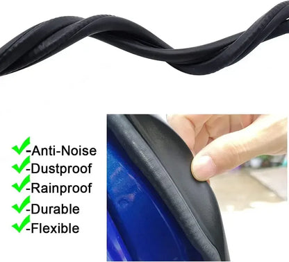 🚗 2-Piece Steel-Reinforced B-Pillar Car Door Weatherstrip Set for a Quieter, Tighter Seal