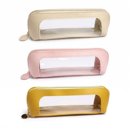 Compact Clear Makeup Bag ✨ – Handy Everyday Cosmetic Storage Pouch