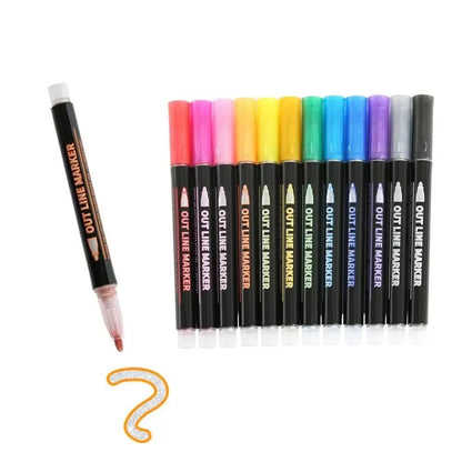 8-Color Highlight Marker Set 🎨 – Colorful Pens for Notes & Studying