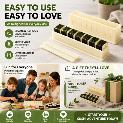 🍣 Easy Sushi Roll Mold for Homemade Japanese-Style Rolls at Home
