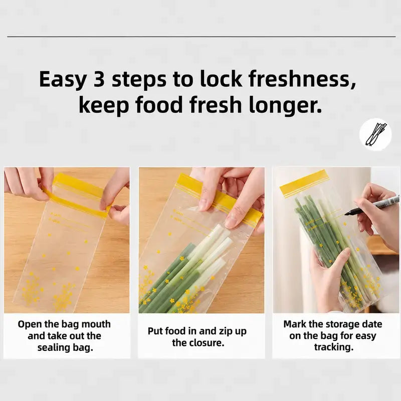 🥕 FreshLocK Reusable Produce Saver Bags – Longer-Lasting Fruits & Veggies, Less Food Waste