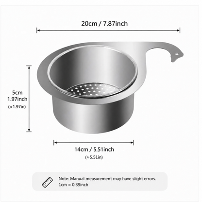 Swan-Shaped Sink Strainer 🦢 – Stainless Steel Kitchen Drain Basket