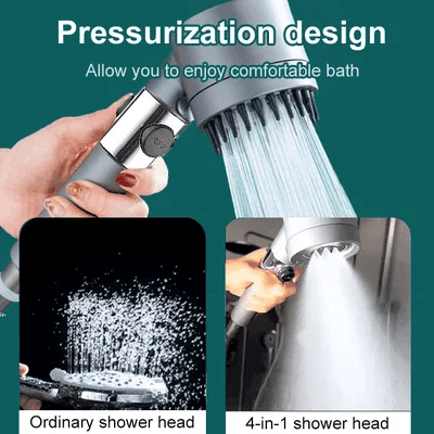 Multi-Spray Handheld Shower System 🚿 – Convenient Shower Head Upgrade