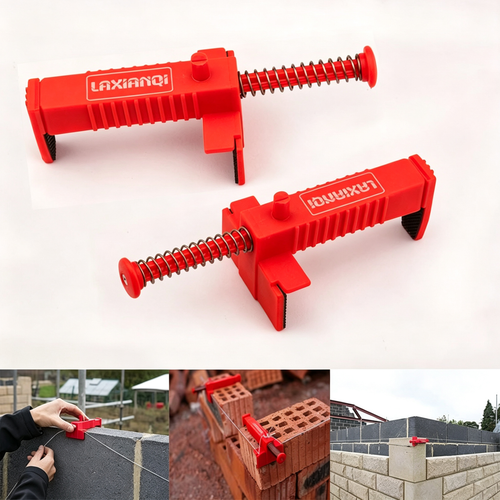 🧱 Brick Line Clips – Adjustable PA6, durable & easy setup