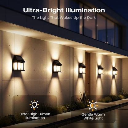 💡Solar Wall Light with Motion Sensor – Weatherproof, Auto On/Off, Easy Install for Garden & Pathway 🌟
