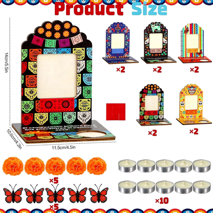 Marco decorativo para fotos del Día de los Muertos💀Day of the Dead Decorative Photo Frame