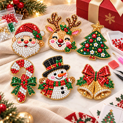 ✨🎄 DIY Holiday Brooch Kit – Create Your Own Sparkling Christmas Jewelry 💎🎁