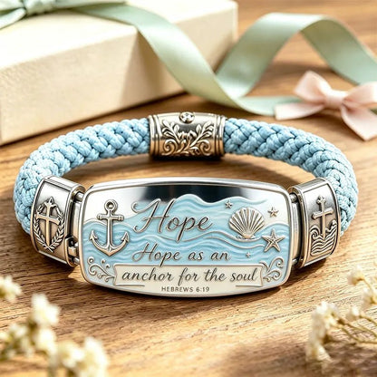 Faith Over Fear Bracelet - Christian Cross Isaiah 41:10