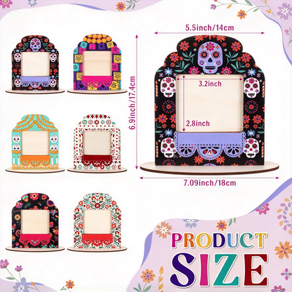 Marco decorativo para fotos del Día de los Muertos💀Day of the Dead Decorative Photo Frame