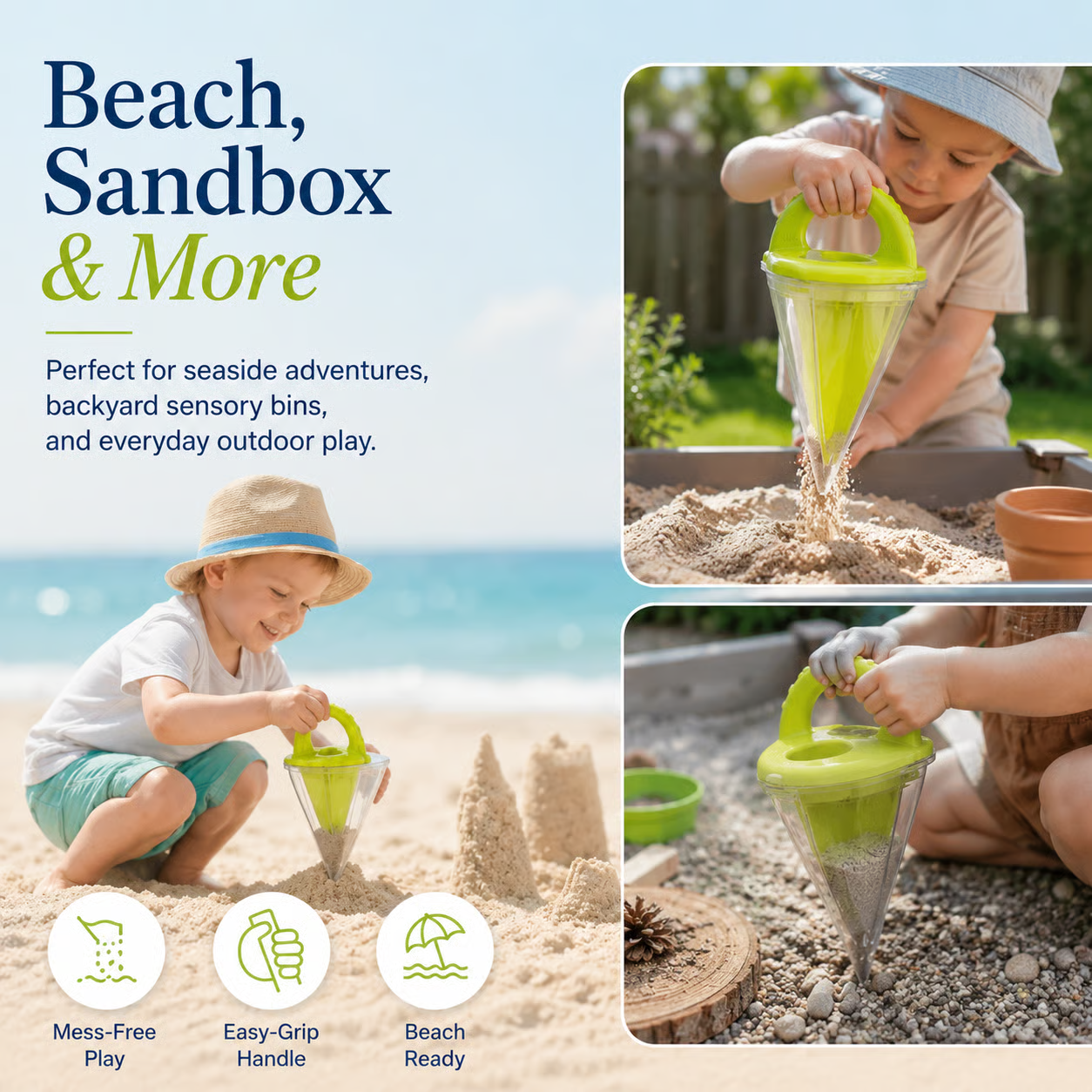 🔥 Hot Sale!NOW Spilling Funnel Sand and Water Mixing Toy Only $19.99!🏖️