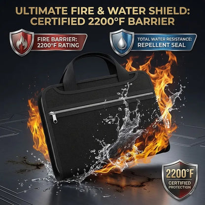 🔥 Heat-Shield A4 Document Case – Spacious Organizer for Files & Valuables