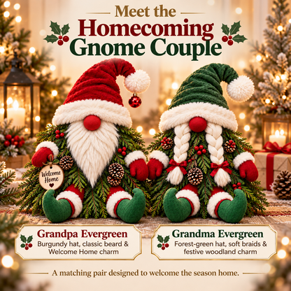 Christmas Evergreen Gnome Decorations