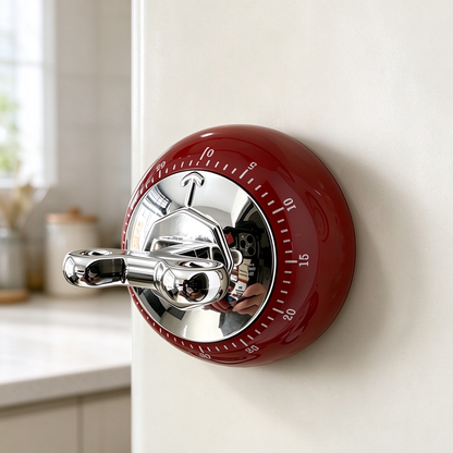 Retro Magnetic Kitchen Timer ⏰ – Vintage-Style Cooking Countdown