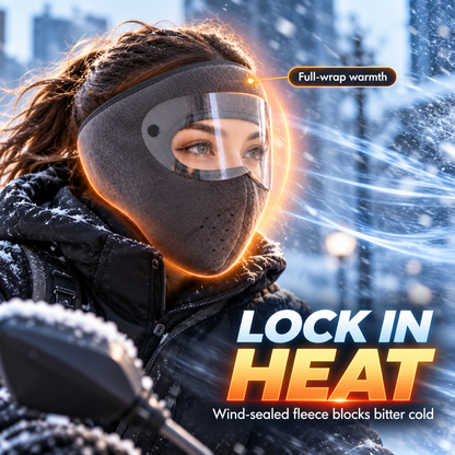 Windproof Fleece Full Face Shield & Anti-Fog Riding Mask 🏍️