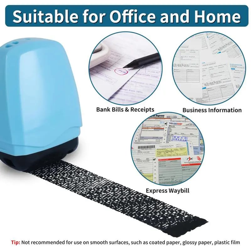 🔒🛡️ Identity Protection Roller Stamp – Hide Personal Information in Seconds