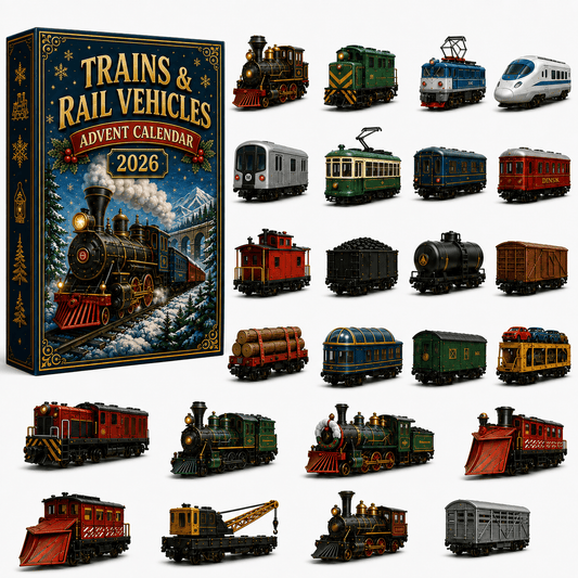 🚂Trains & Rail Vehicles Advent Calendar 2026 – 24 Railway Surprises