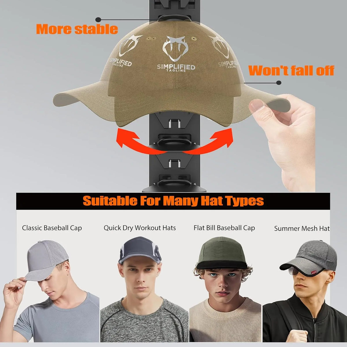 Baseball Cap Organizer 🧢 – Space-Saving Hat Storage