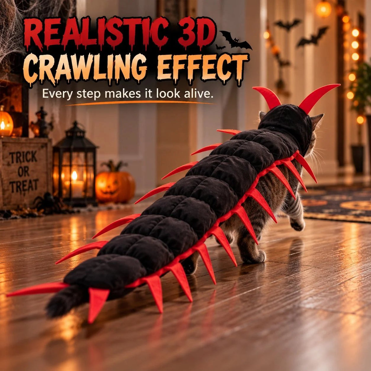 😹Creepy-Cute Cat Centipede Costume – Watch Those Legs Wiggle 🎃