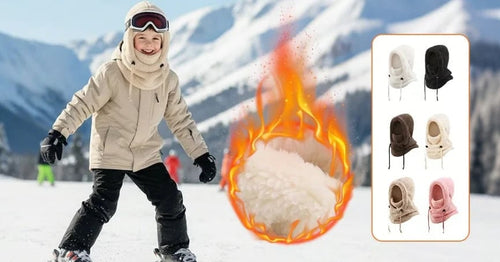 ❄️ Kids' 3-in-1 Fleece Winter Hood – Cozy Cold-Weather Headwear
