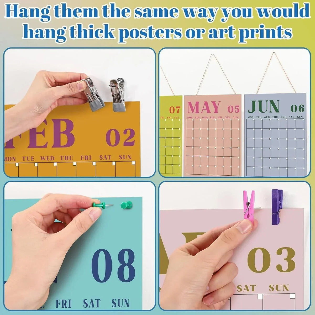 🔥HOT SALE🔥Undated Classroom Calendar, Fresh Macaron
