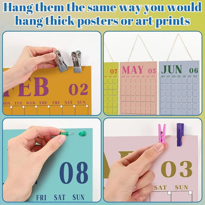 🔥HOT SALE🔥Undated Classroom Calendar, Fresh Macaron