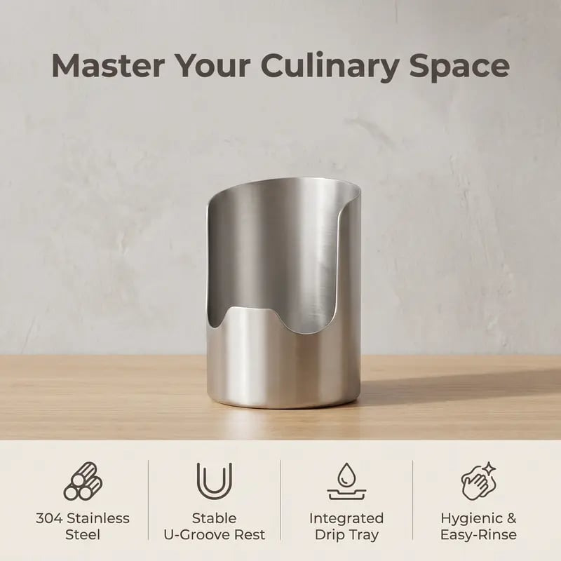 🍴✨ Stainless Steel Utensil Organizer – Rust-Resistant, Durable & Easy to Clean