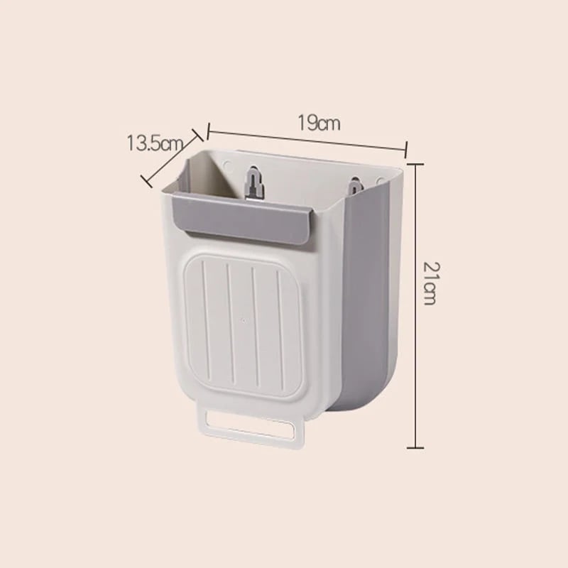 🗑️ Hanging Collapsible Trash Can – Space-Saving Bin for Kitchen & Cabinets