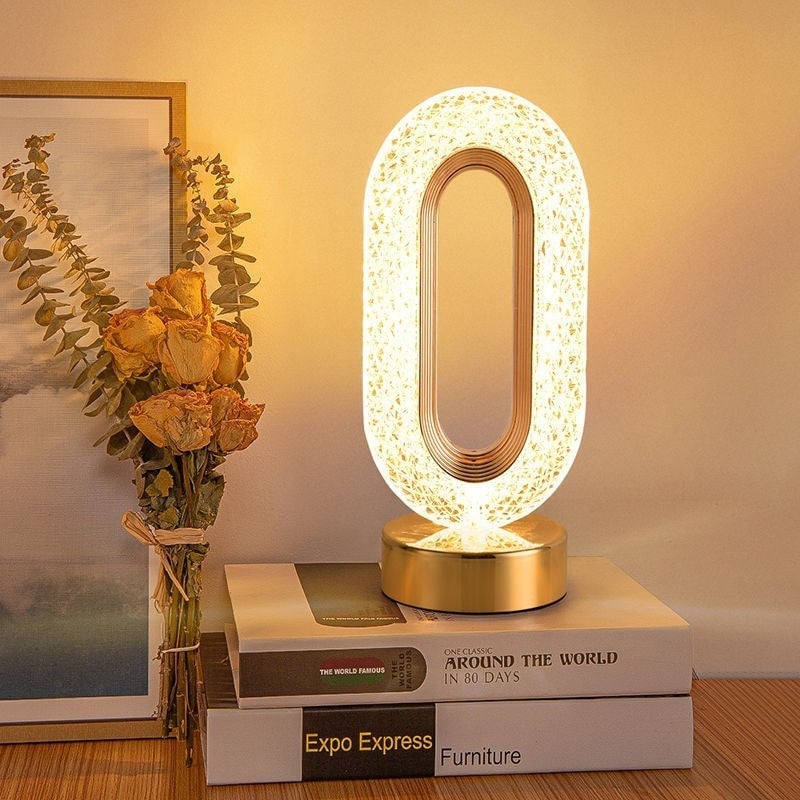 ✨ Crystal Glow Bedside Lamp – Elegant Nightstand Lighting for Cozy Spaces