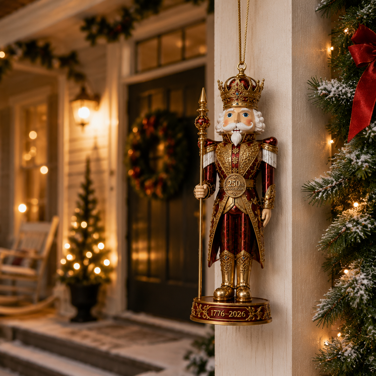 Royal Nutcracker King Ornament | America 250th Anniversary 1776–2026 Gift