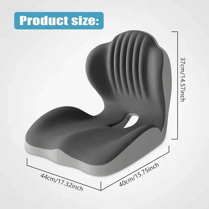 ❤️ Sit Better All Day – Contoured Memory Foam Seat & Lumbar Support Set for Pressure Relief